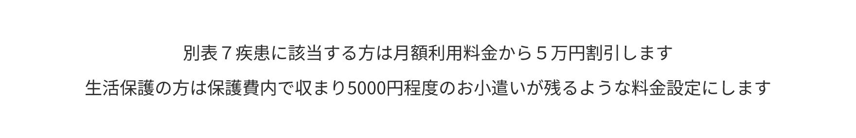 53,000円 全個室、家賃に相当します