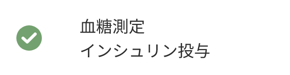 血糖測定 インシュリン投与